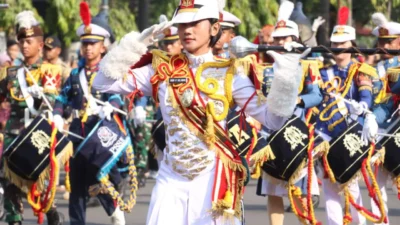 Kirab Drumband Latsitardanus XLV Sapa Warga Kota Cilegon
